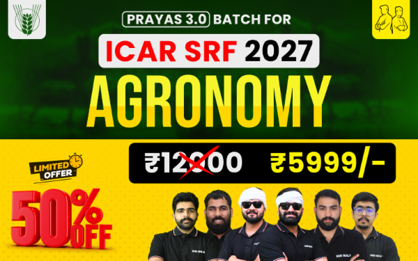 ICAR SRF Agronomy 2027 Courses cover