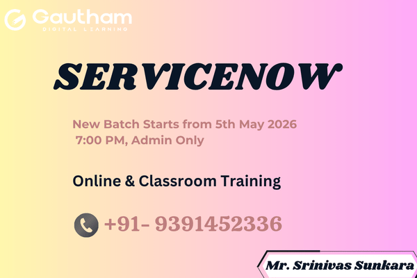 ServiceNow Live Classes - Admin Only : New Batch Starts from 5th May 2026 7:00 PM cover
