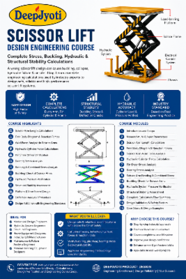 Industrial Scissor Lift Design Course | Complete Engineering Calculations cover