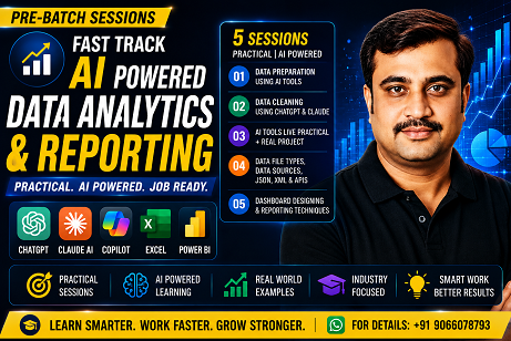 Fast Track AI Powered Data Analytics & Reporting – Pre-Batch Sessions cover