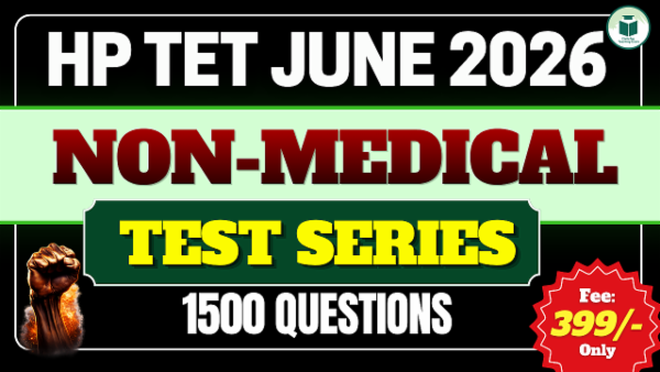 HP TET June 2026 Non Medical Test Series cover