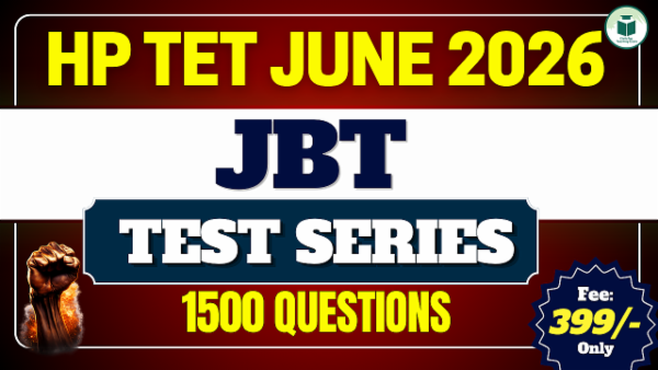 HP TET June 2026 JBT Test Series cover