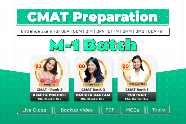 CMAT Preparation Classes - M1 Batch - Jestha 2083 cover