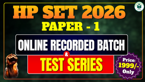 HP SET 2026 | Paper- I Online Recorded Course + Test Series cover