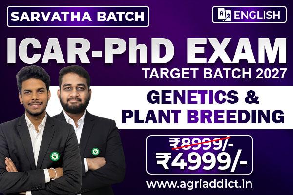 Genetics and Plant Breeding Paid Master Course for ICAR AICE PhD (JRF/SRF) 2027 cover