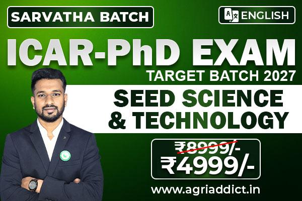 Seed Science and Technology Paid Master Course for ICAR AICE PhD (JRF/SRF) 2027 cover