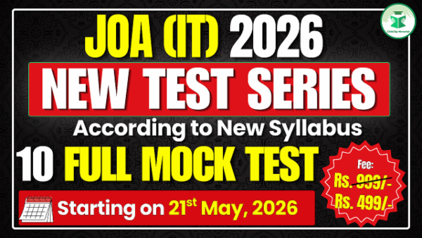 JOA(IT) 2026 Test Series (According to new Syllabus) cover