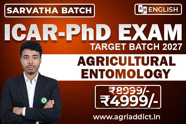 Entomology Paid Master Course for ICAR AICE PhD (JRF/SRF) 2027 cover