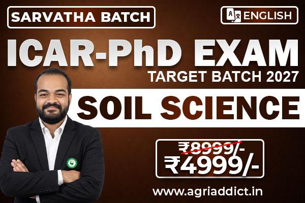 SOIL SCIENCE PAID ONLINE MASTER COURSE FOR ICAR AICE PhD (JRF/SRF) 2027 cover
