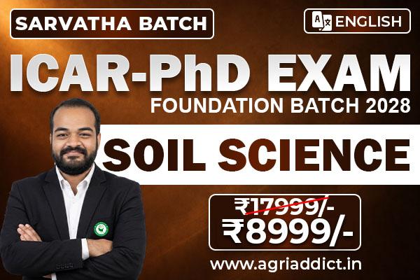 SOIL SCIENCE PAID ONLINE MASTER COURSE FOR ICAR AICE PhD (JRF/SRF) 2028 cover