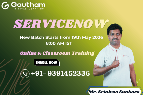 ServiceNow Live Classes : New Batch Starts from 19th May 2026 8:00 AM cover
