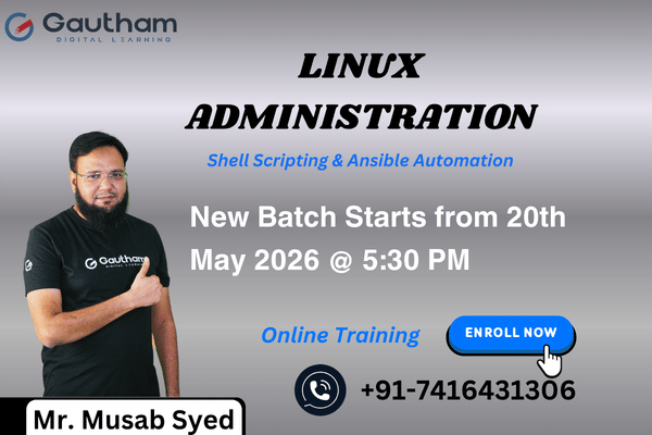 Linux Administration - New Batch Starts from 20th May 2026, 5:30 PM cover