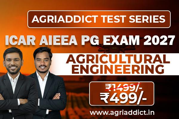 AGRICULTURAL ENGINEERING PAID TEST SERIES FOR ICAR AIEEA PG EXAM-2027 cover