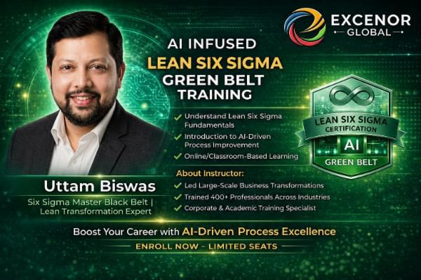 AI Infused Lean Six Sigma Green Belt Training cover