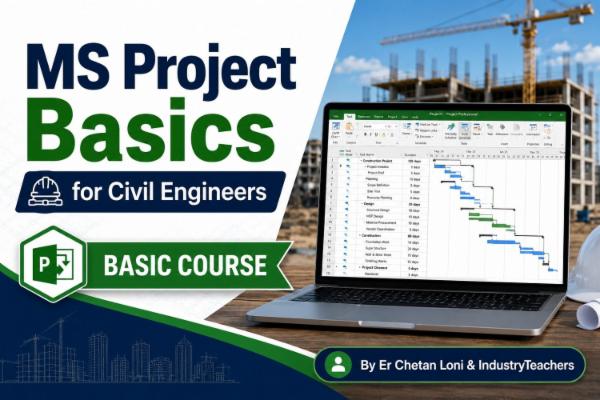 MS Project (Level 1: Basics) for Civil Engineers: Start Your Planning Journey cover
