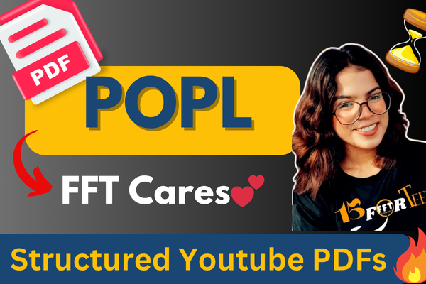Principles Of Programming Languages (POPL) FFT CARES 💕 cover