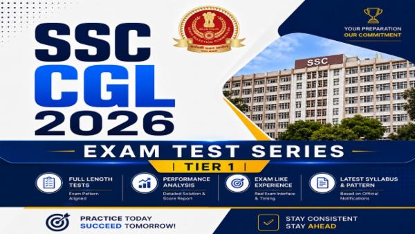 SSC CGL 2026 Tier 1 Exam Test Series cover