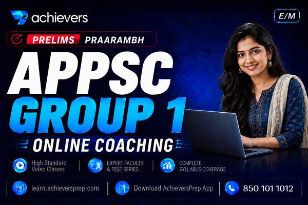 APPSC Group 1 Prelims Online Coaching [English Medium] cover