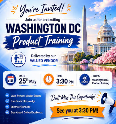 Washington DC Product Training by vendor cover