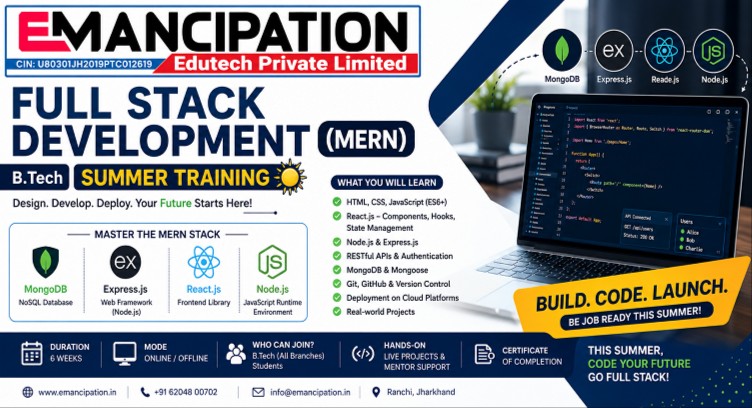 FULL STACK DEVELOPMENT (MERN) B.Tech  cover