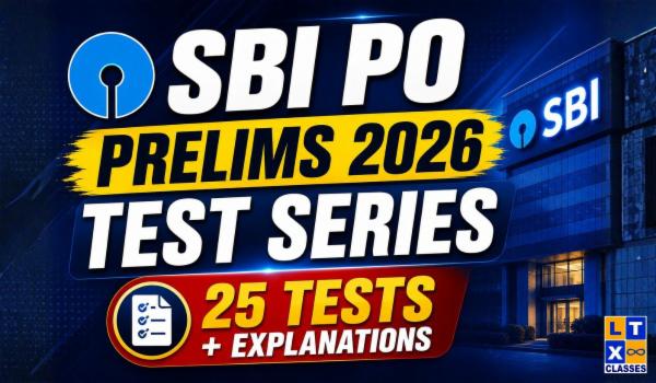SBI PO Prelims 2026 Test Series (25 Tests + Explanations) cover