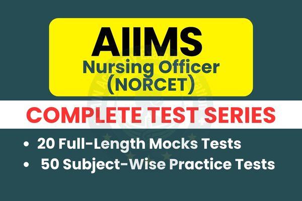 AIIMS Nursing Officer (NORCET) Mock Test cover