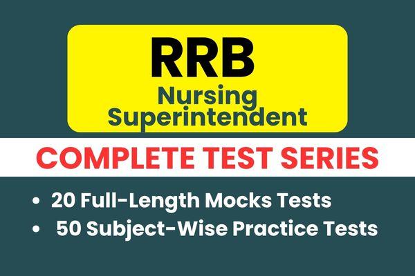 RRB Nursing Superintendent Mock Test cover