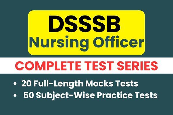 DSSSB Nursing Officer Mock Test cover