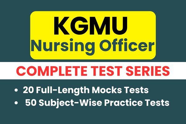 KGMU Nursing Officer Test Series cover