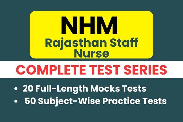  NHM Rajasthan Staff Nurse Test Series cover
