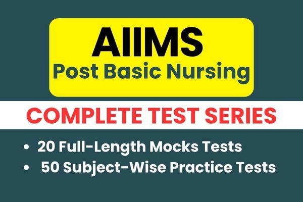 AIIMS Post Basic Nursing Test Series cover
