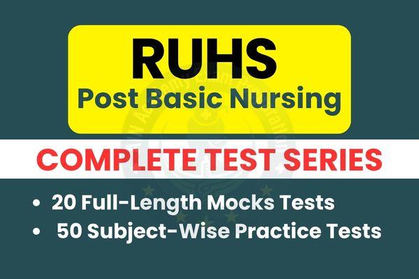 RUHS Post Basic Nursing Test Series cover