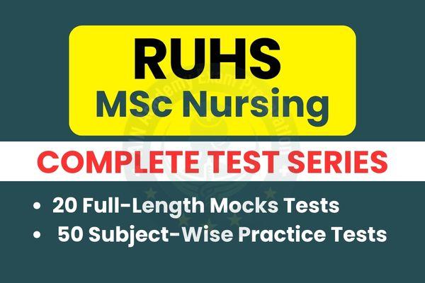 RUHS MSc Nursing Test Series cover