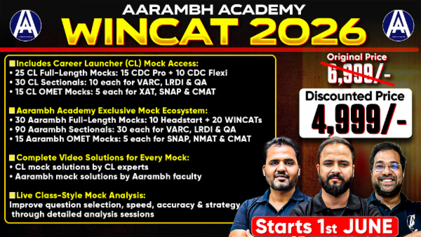 WINCAT 2026 by Aarambh Academy cover