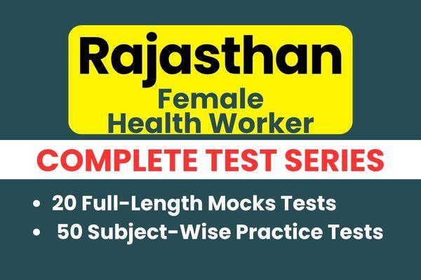  Rajasthan Female Health Worker Test Series cover