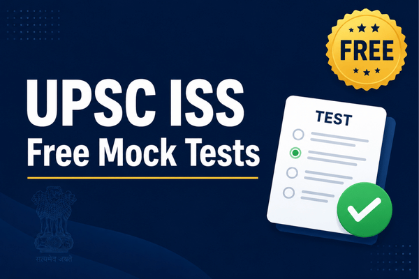 UPSC ISS Free Mock Test Series 2027 cover
