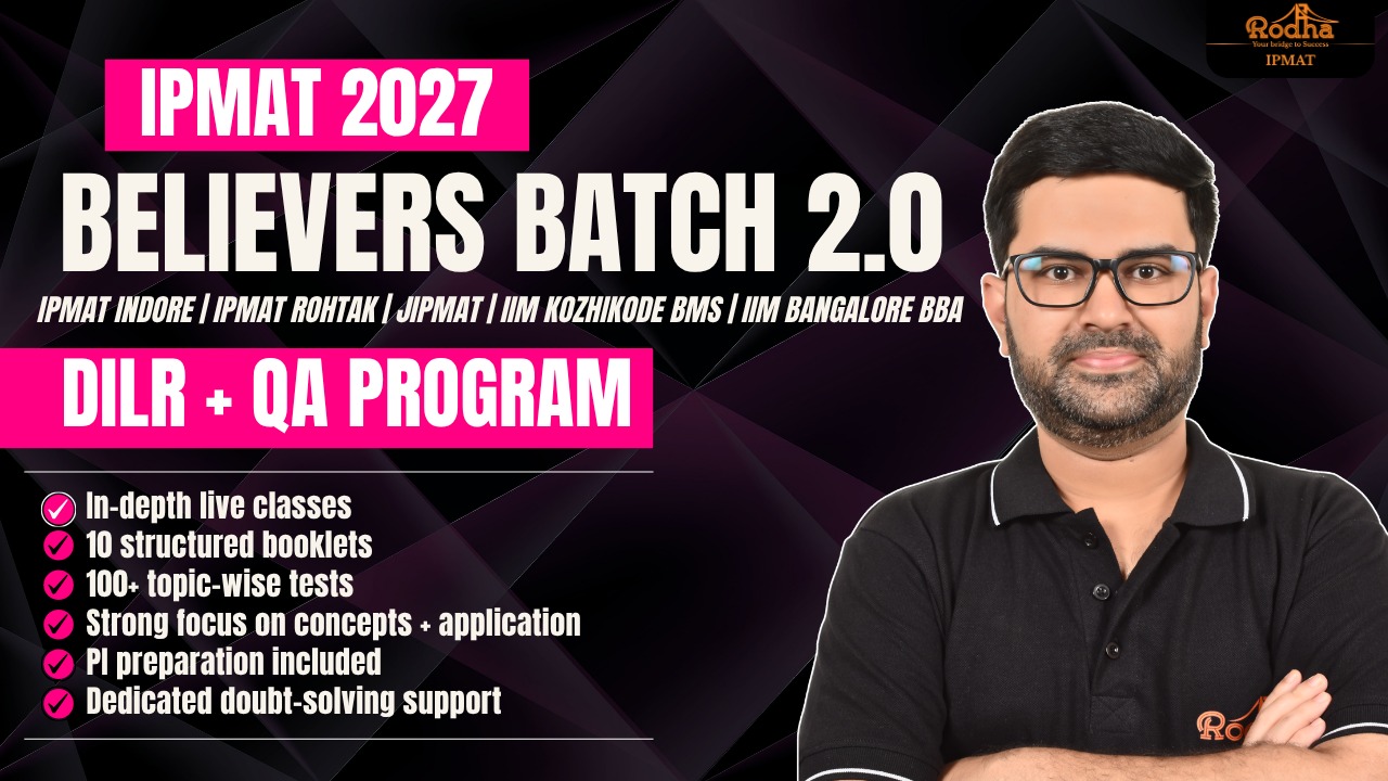 IPMAT 2027 | Believers Batch 2.0 | Quantitative Aptitude cover