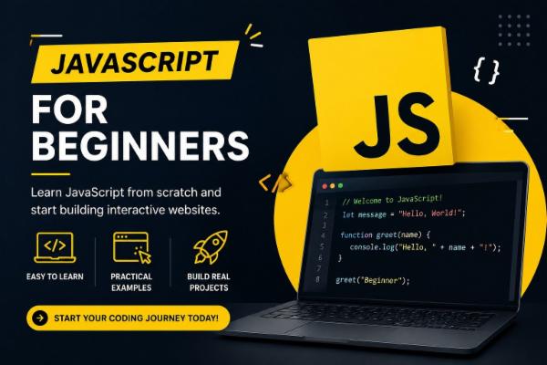 Javascript for beginners cover