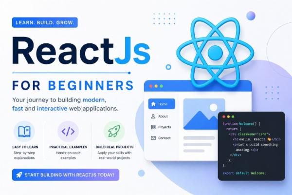 ReactJs for beginners cover