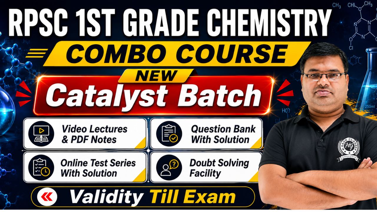 Complete Combo Course RPSC PGT (1st Grade) Chemistry - Catalyst Batch (Validity Till Exam) cover