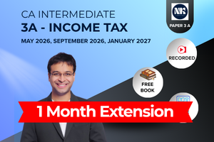Extension - Income Tax - CA Inter(May 26, September 26, January 27) - 1 month validity cover