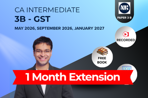 Extension - GST - CA Inter(May 26, September 26, January 27) - 1 month validity cover