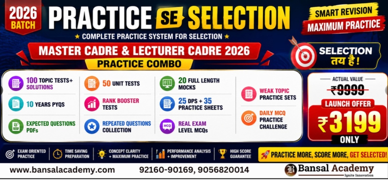 Master cadre SST practice to selection program cover