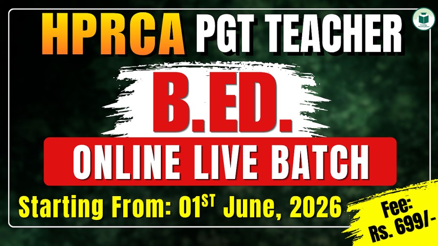 HPRCA PGT Teacher B. ED Online Live Batch cover