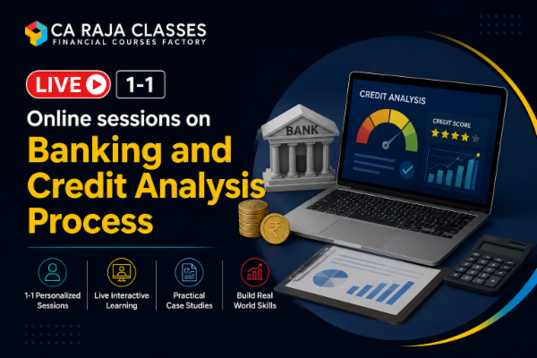 LIVE 1-1 Online sessions on Banking and Credit Analysis Process cover