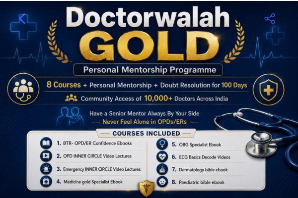 Doctorwalah GOLD + Personal Mentorship Programme cover