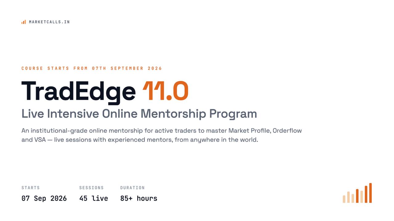 Tradedge 11.0 - Live Intensive Online Mentorship Program Sep 2026 Edition cover