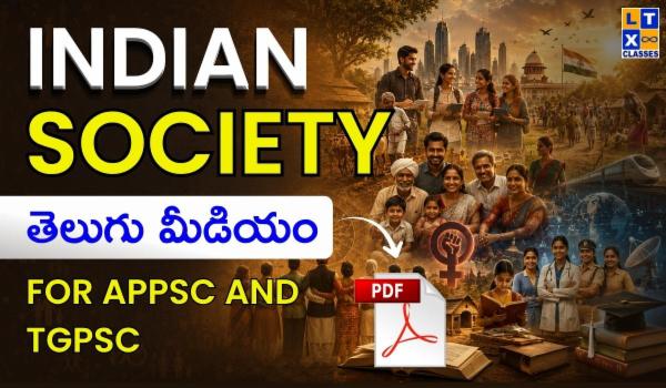 Indian Society Telugu Medium Full PDF for APPSC and TGPSC cover