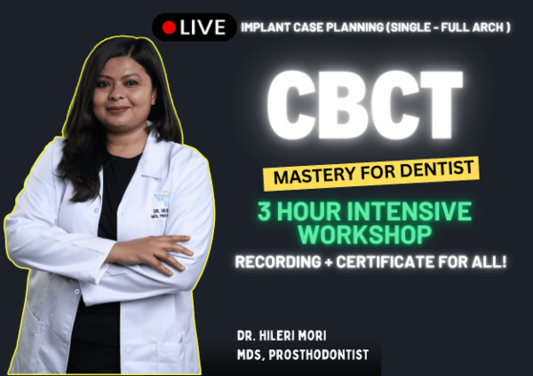 CBCT MASTERY FOR DENTISTS - Master the Basics Every Dentist Must Know Batch 6 - (recorded) cover
