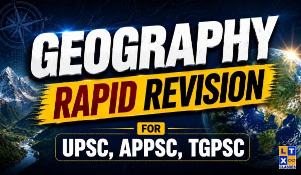 Geography Rapid Revision for UPSC, APPSC, TGPSC cover